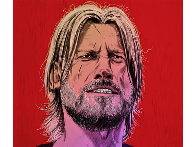 Jamie Lannister Poster art face fantasy game of thrones got illustration jamie lannister lannister portrait sketch