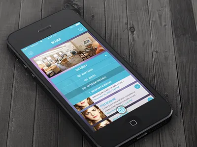 DE App app ios7 iphone teal