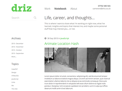 Blog sneak peak v2 blog portfolio website