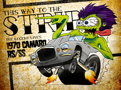 This Way to The Strip illustration ratfink