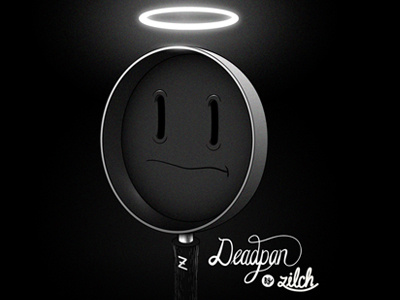 Deadpan Dribbble digital halo illustration mcbess pan pun typography zilch