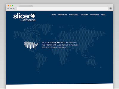 Sliced in America Home Page blog ui web design