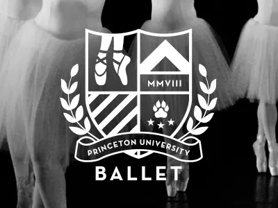 Princeton University Ballet Logo ballet college crest dance green logo princeton shield sports stripes tiger vintage