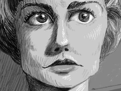 Janet Leigh actress drawing illustration ipad pencil woman