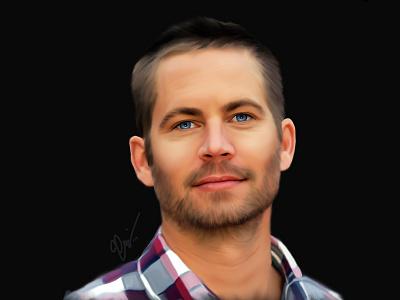 Paul Walker Painting digital painting drawing paul walker paul walker painting realistic painting