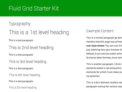 Style Guide Boilerplate 1 clean design in the browser flat design headings simple