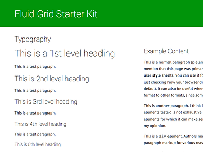 Style Guide Boilerplate 1 clean design in the browser flat design headings simple