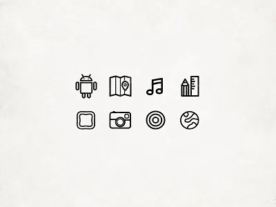 Icons design flat icon icons kit set web