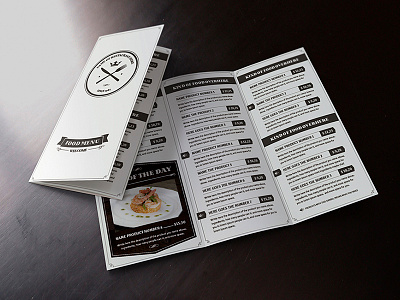 Elegant Food Menu 6 cards food graphicriver illustrator logo menu personal stationery table template tent vector