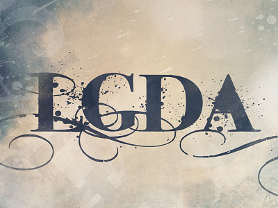 LGDA 2006 2006 flourish grunge lgda logo old paint splatter swirls texture