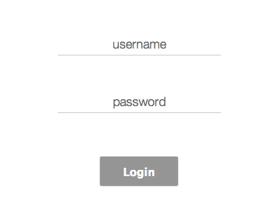 Login Screen animation jquery ux