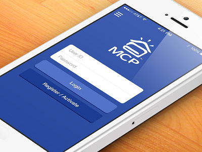 Flat Login Design - iOS 7 flat button flat design ios 7 ios design login mobile app design