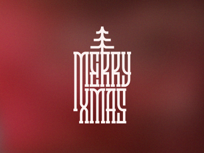 Custom xmas christmas custom type grid handlettering lettering logo logotype serifs slab tree vector xmas