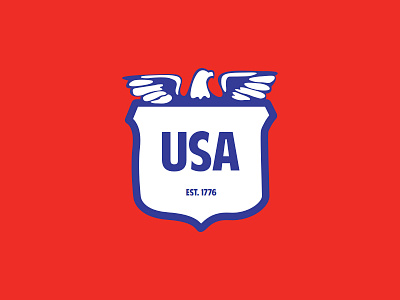 USA Badge america badge eagle illustration logo usa