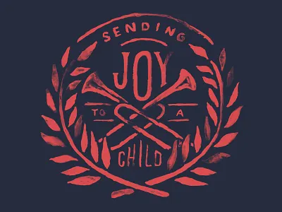 Operation Christmas Child brush christmas hand lettering paint sevenly type typography vine watercolor