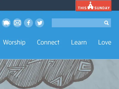 This Sunday button church comp ui ui design