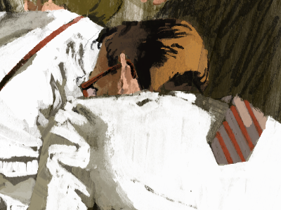 Quick.. Continued digital illustration marc aspinall painting wip