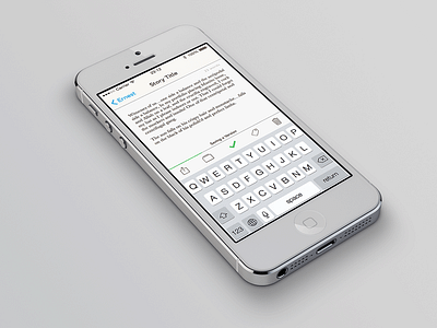 Ernest ios ios7 iphone writing