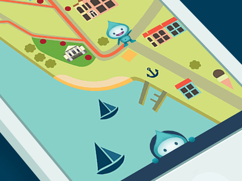 Navigation Menu [GIF] animation flat design gif ios iphone mobile design ui design ux design