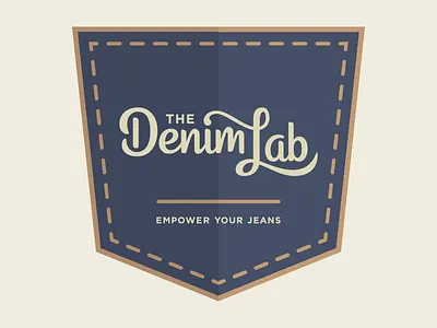The Denim Lab denim hand lettering lettering logo logotype pocket script