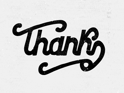 Quick Thanks debut hand lettering letter lettering