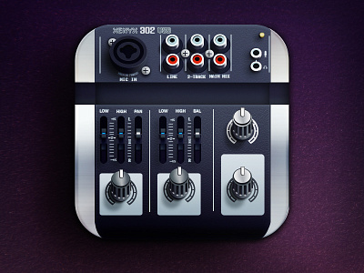 Mixer 3d colours icon ui