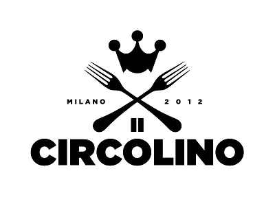 Logo proposal Circolino black and white design logo