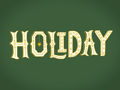 Holiday Lettering graphic design hand lettering holiday illustration lettering typography