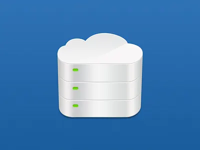 Cloud Icon cloud hosting icon led server