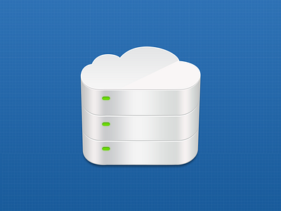 Cloud Icon cloud hosting icon led server