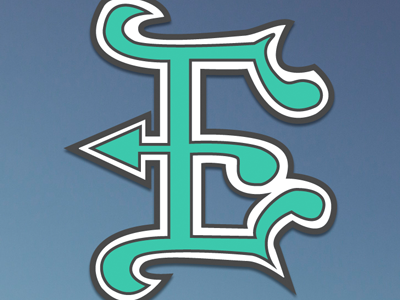E for Or Avatar first attempt lettering unfinished vector