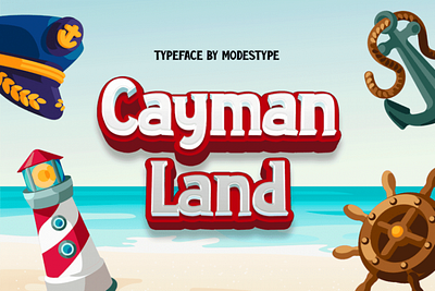 Cayman Land – Gaming Font branding cartoon children design display font font game gaming kids movie playful poster typeface youtube