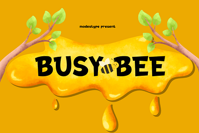 Busy Bee – Kids Font branding cartoon children design display font font fun funny gaming kids kids book playful poster youtube