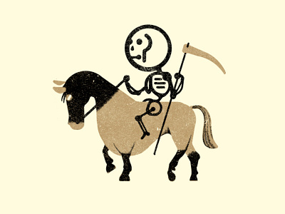 Pale Horse children color editorial geometry handmade illustration texture