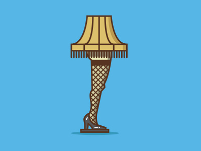 Oh Fudge illustration lamp leg