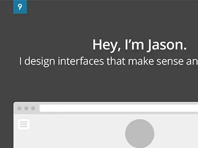 CreativeNine redux minimal portfolio wip