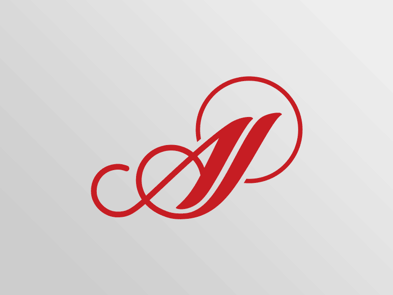 Akash Jewellers Logo GIF animation gif initials jewelers jewelery jewellers jewellery logo red