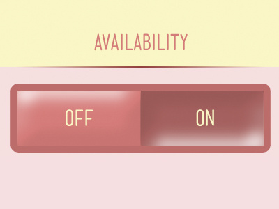 Availability ios pastel pink switch ui yellow