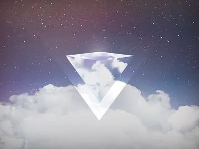 Outpost 2048 cinema 4d clouds geometric photo manipulation photoshop pyramid reflection triangle