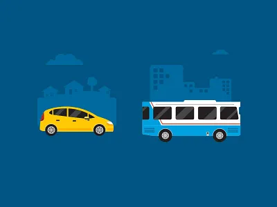 Some transporty illustrations bus car icon illustration transport