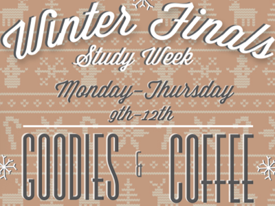 Winter Finals Week buttecollege colorful cultural diversity fun multicultural poster ugly sweater