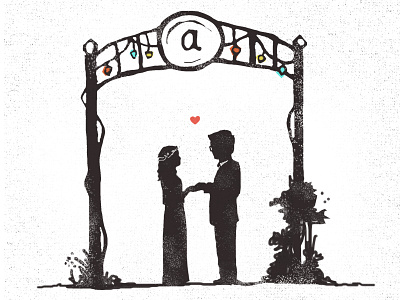 Lovey-Dovey astercafe illustration love minneapolis wedding