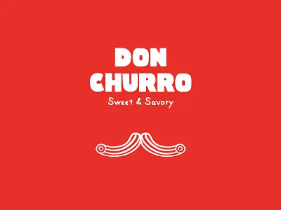 Don Churro brand branding identity illustration logo mark