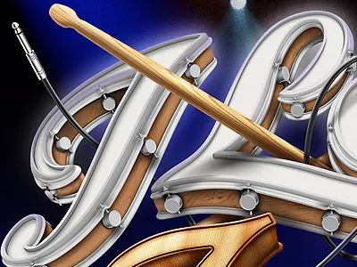 I Love Jazz - Jazz Festival design drums jazz lettering music photoshop schultz texture typography