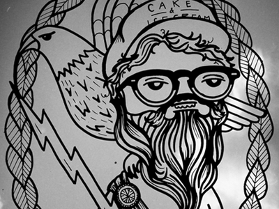 Brandan Pierce book design drawing gods illustration original pity sex zeus zine