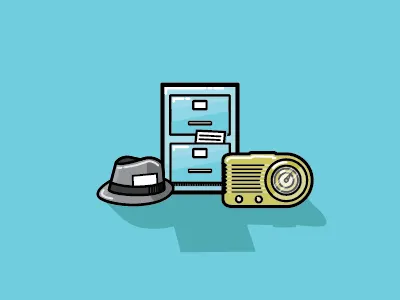 . cabinet fedora file hat radio