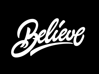 Believe calligraphy design vs cancer hand written inspire lettering t shirt tee