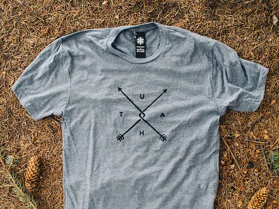 Utah Bent Arrow T arrow pinecone t shirt utah