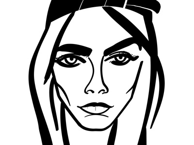 Cara Delevingne cara delevingne illustration portrait