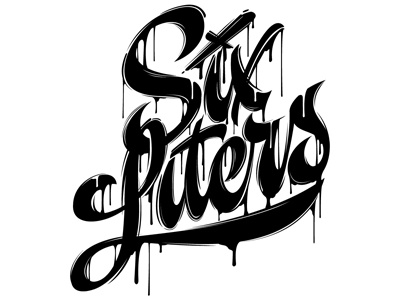 Six Liters custom lettering custom lettering hand lettering lettering script type typography